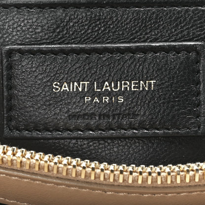 Saint Laurent Calfskin Y Quilted Monogram Small Loulou Chain Satchel Dark Beige 7 of 12