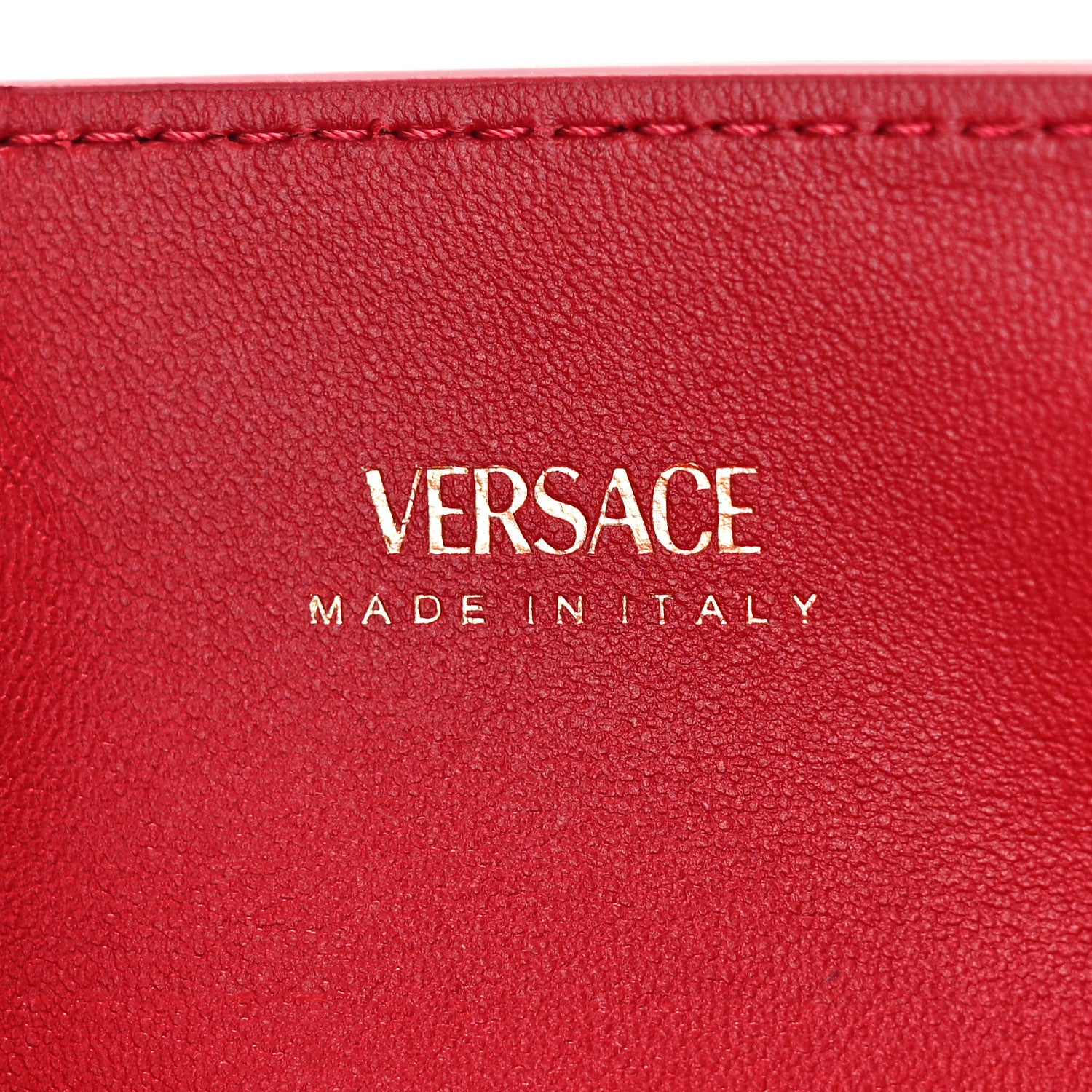 Versace Calfskin Small Medusa '95 Tote Bag Red 6 of 10