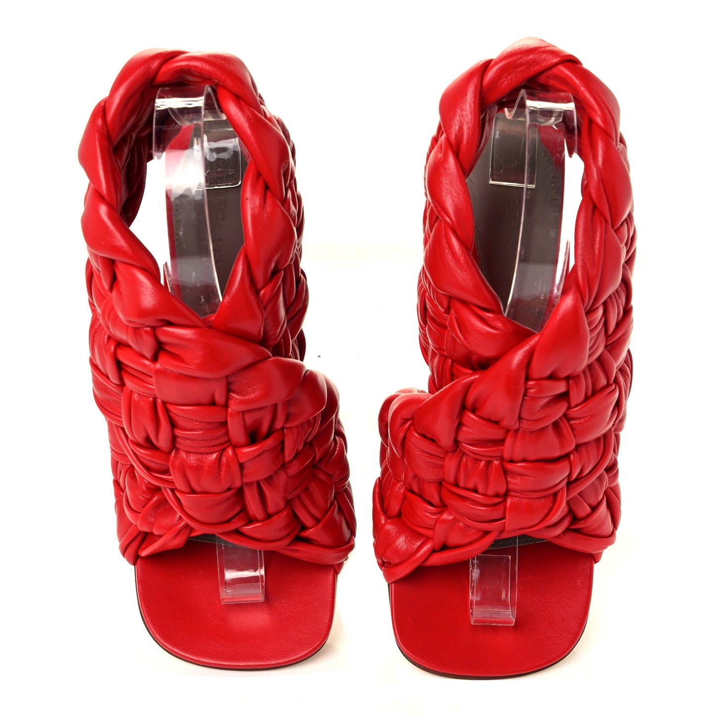 Shiny Nappa Intrecciato The Board Sandals 36 Nail Polish