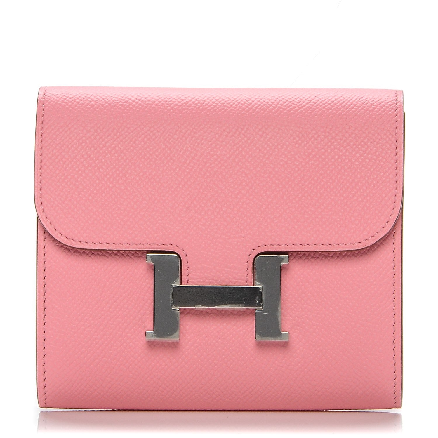 Hermes Epsom Constance Short Wallet Rose Confetti 1 of 7