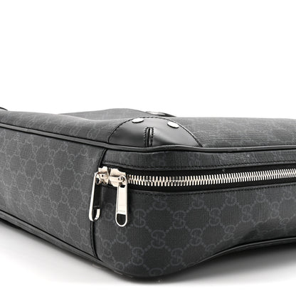 Gucci GG Supreme Monogram Briefcase Backpack Black Grey 6 of 20