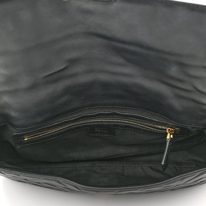 Fendi Nappa FF 1974 Embossed Baguette Black 5 of 11