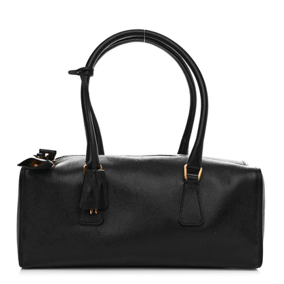 Prada Saffiano Rectangular Shoulder Bag Black 1 of 13