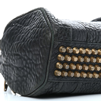 Alexander Wang Pebbled Lambskin Rockie Black Antique Brass Hardware 7 of 14