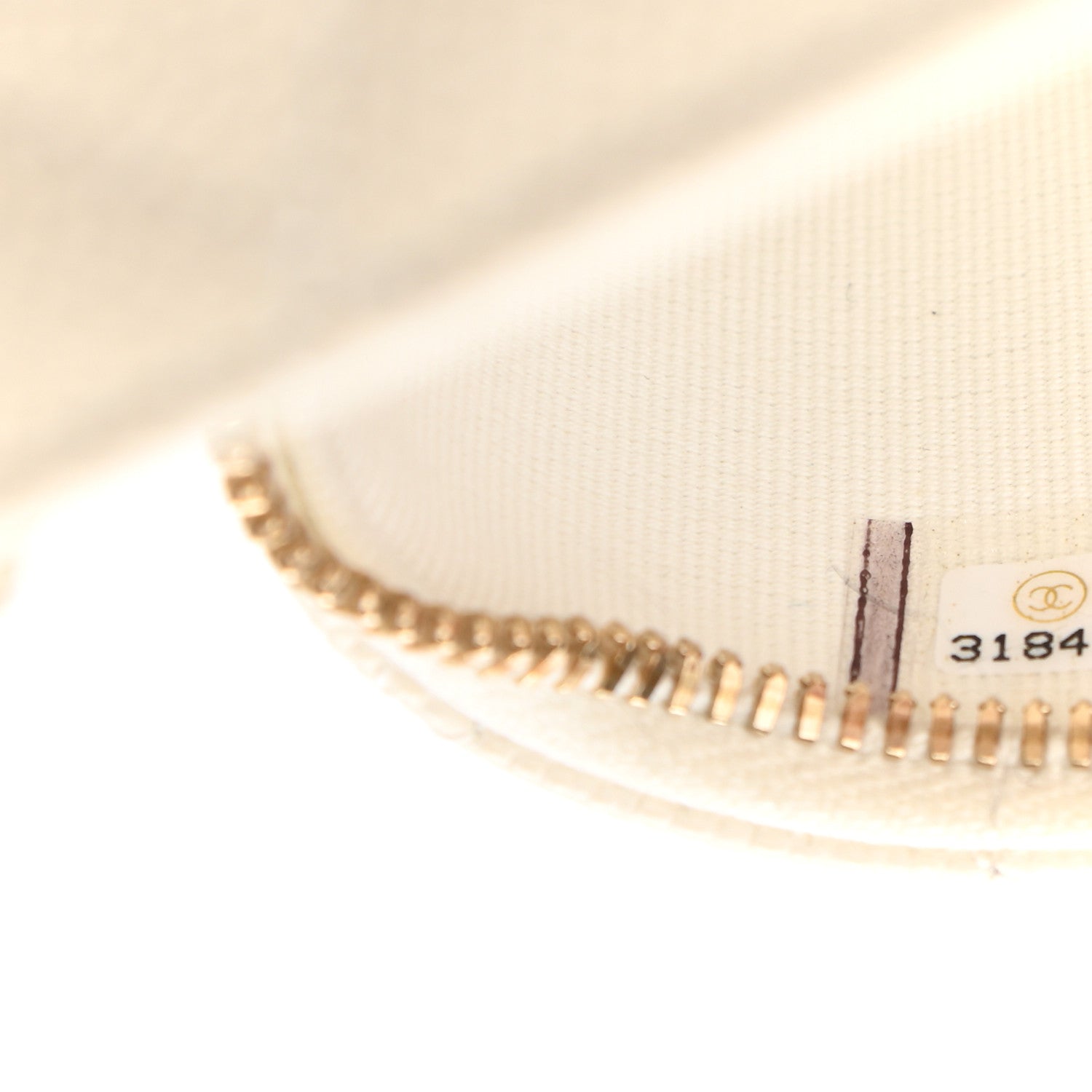 Chanel Caviar Quilted Small Handle With Care Vanity Case With Chain White 7 of 11