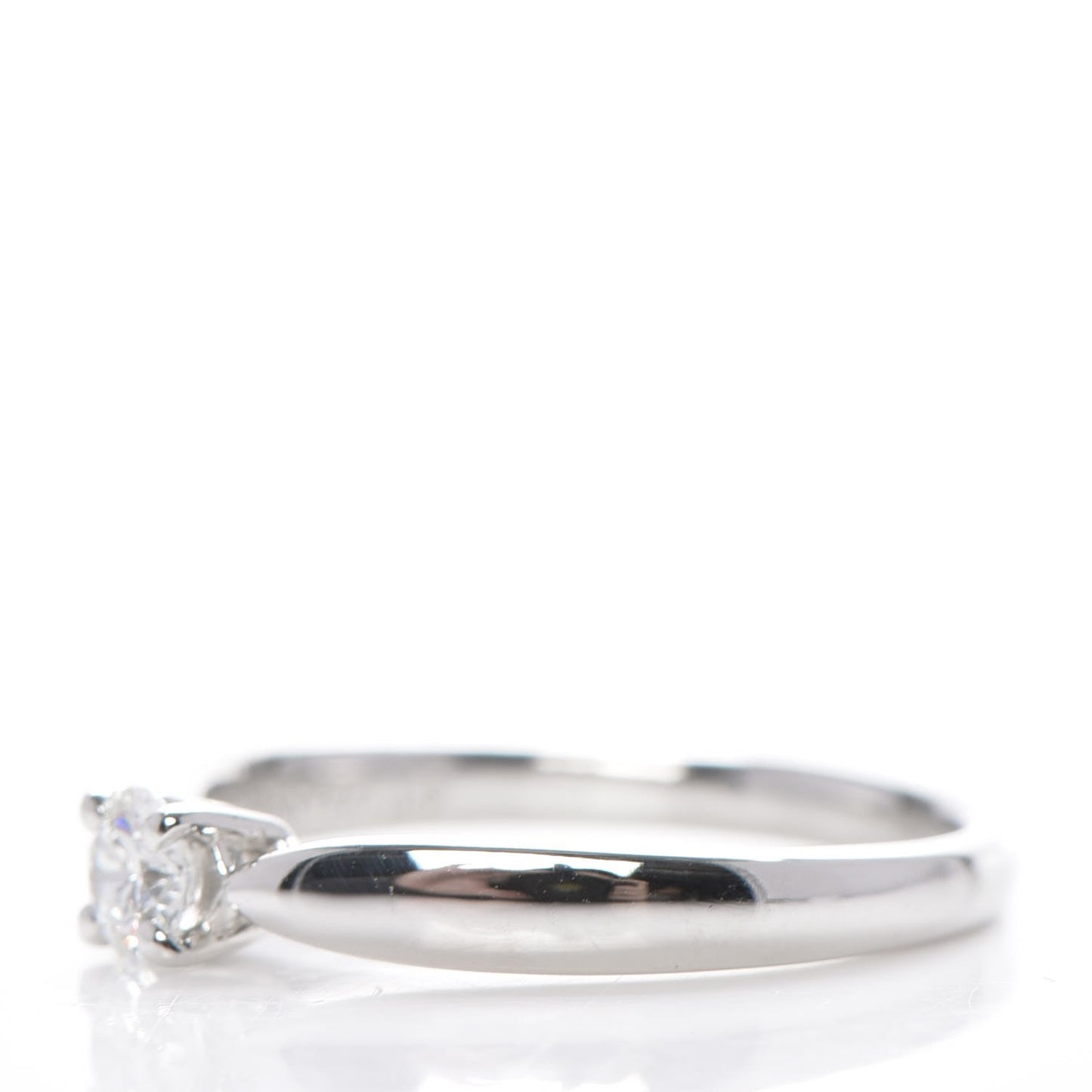 Platinum Diamond .17ct Harmony Solitaire Engagement Ring 4.75