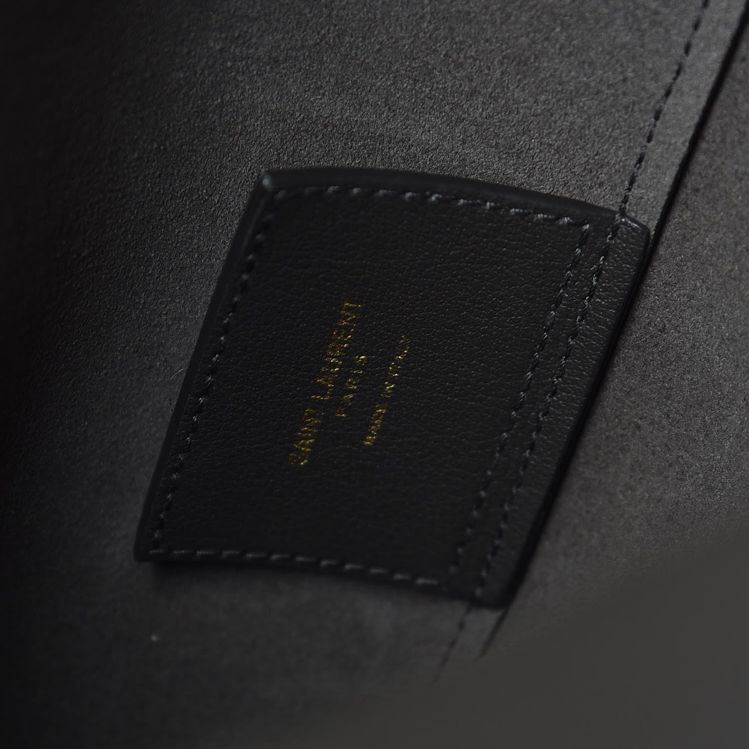 Saint Laurent Calfskin Large Shopping Tote Dark Grey 6 of 13
