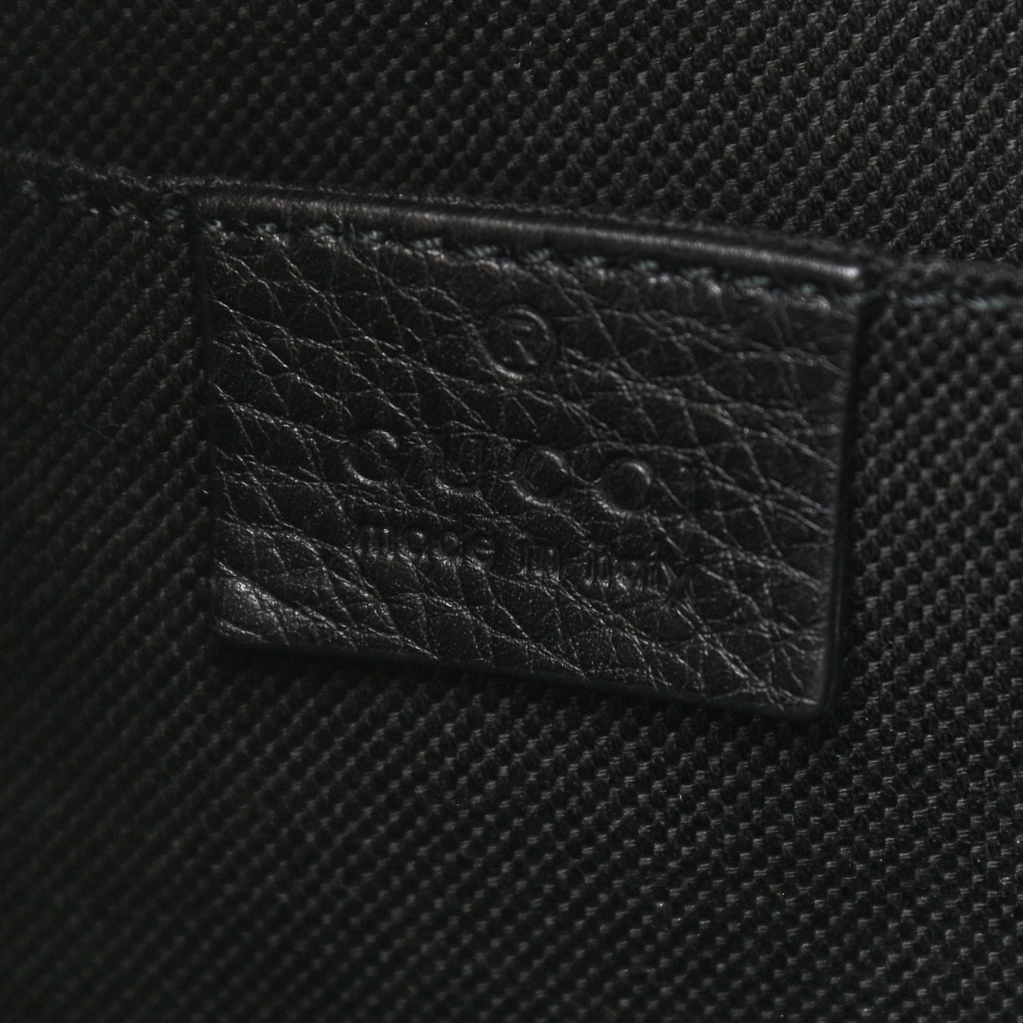 Cellarius Calfskin Mini Bamboo Shopper Tote Black
