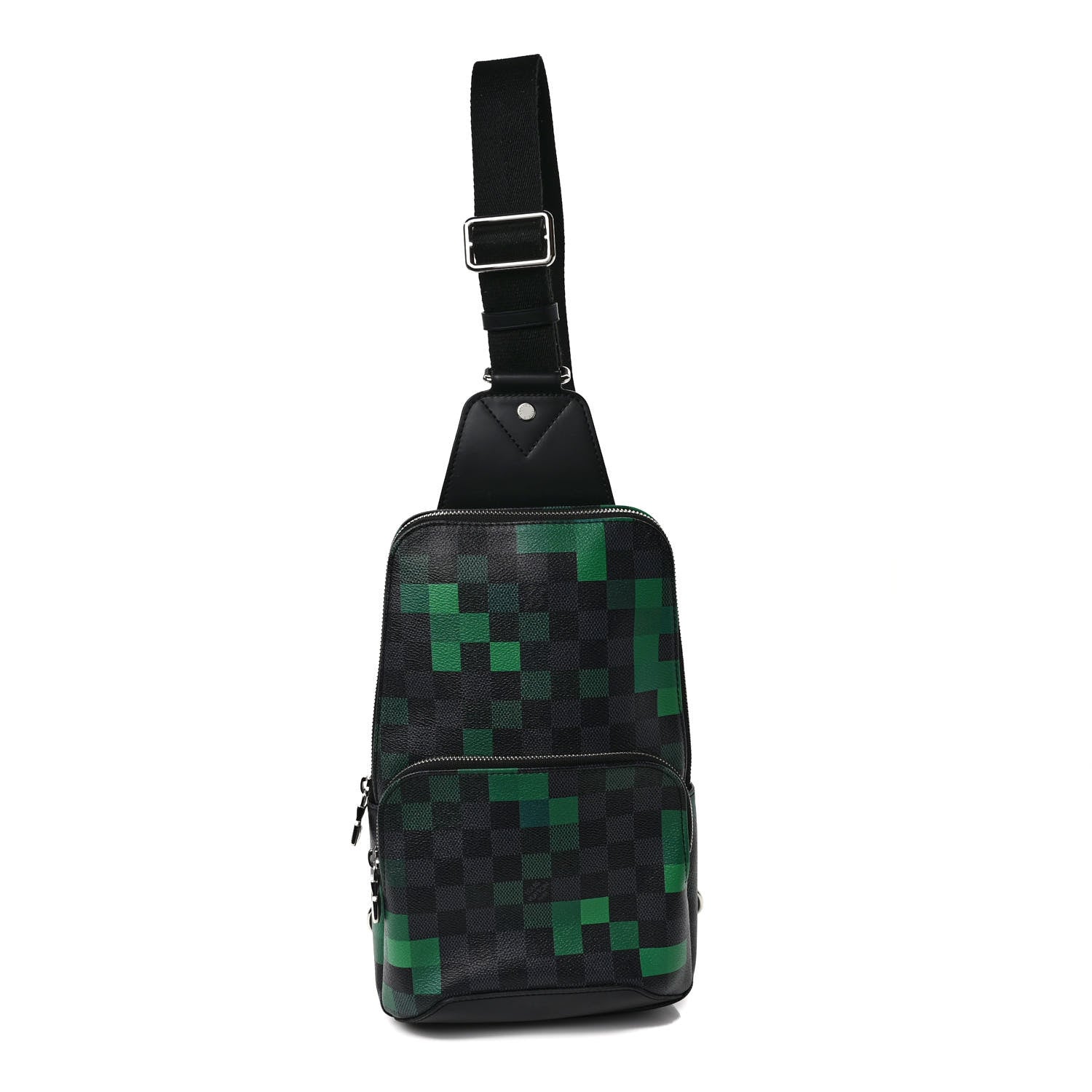 Louis Vuitton Damier Graphite Pixel Avenue Sling Backpack Vert 1 of 9