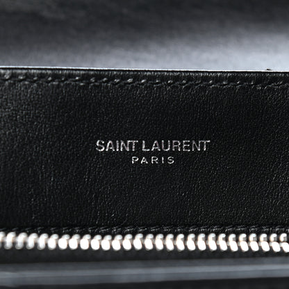 Saint Laurent Calfskin Y Quilted Monogram Small Loulou Chain Satchel Black 8 of 10