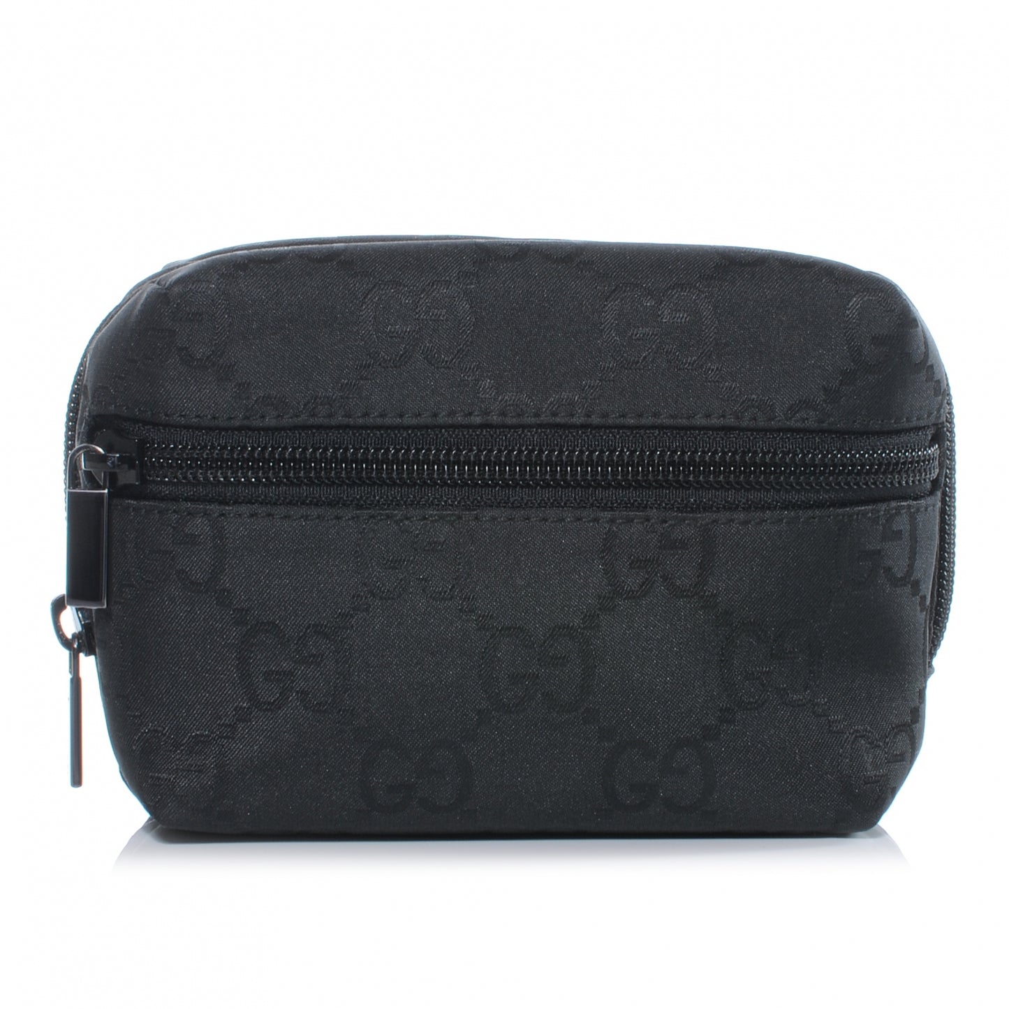 Nylon Monogram Small Cosmetic Case Black