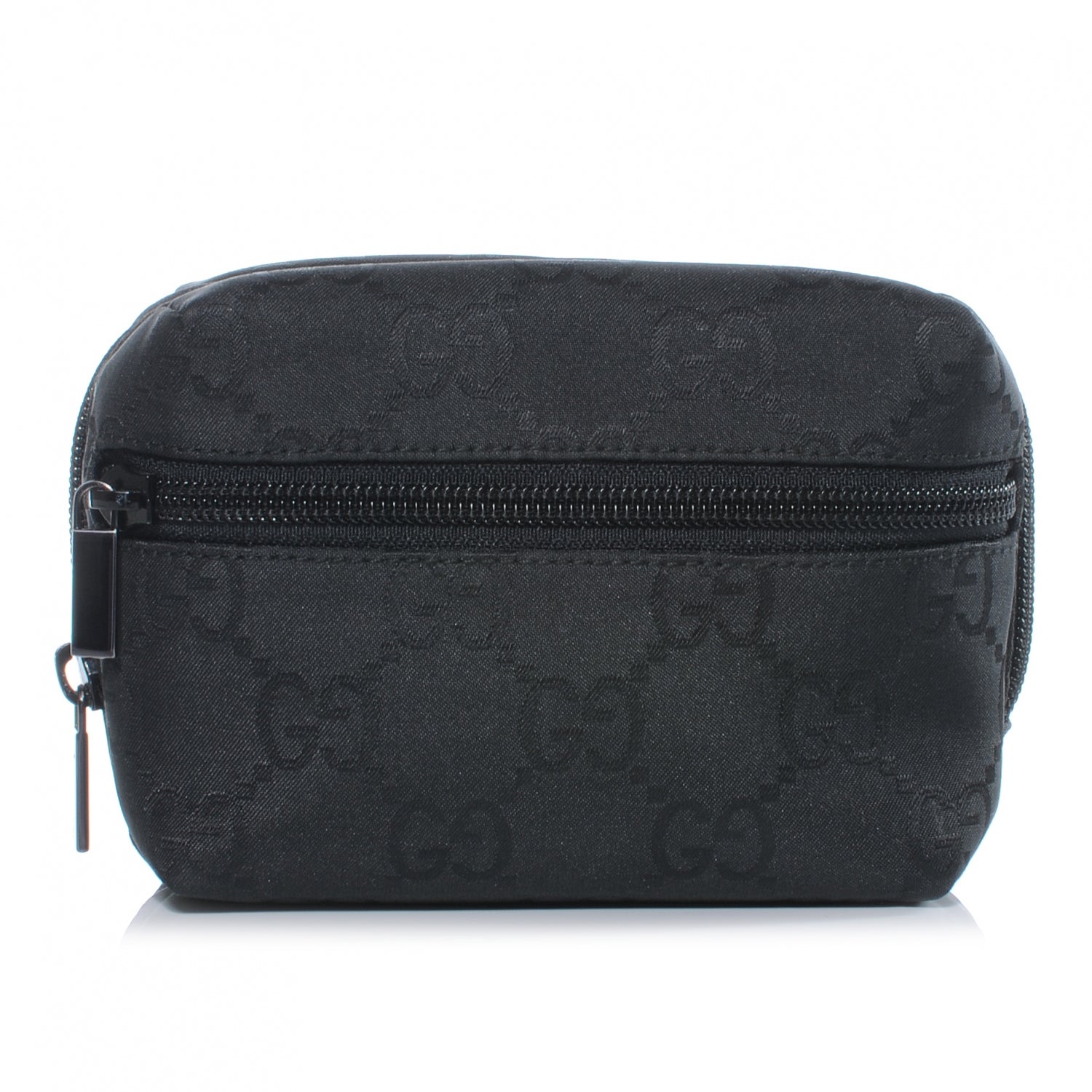 Gucci Nylon Monogram Small Cosmetic Case Black 1 of 7
