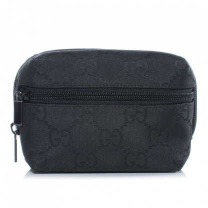 Gucci Nylon Monogram Small Cosmetic Case Black 1 of 7