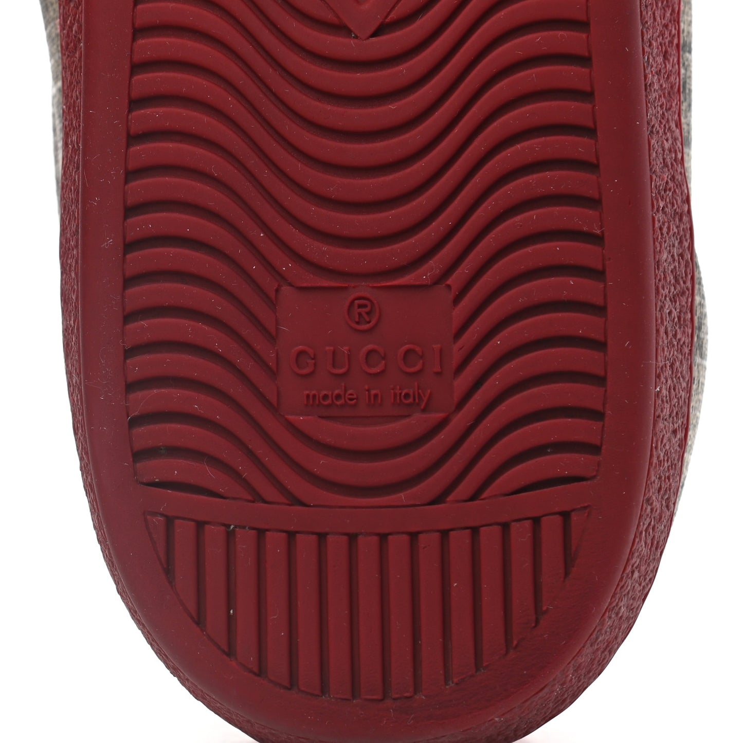 GG Supreme Monogram Ayers Web Mens New Ace Sneakers 10.5 Beige Red