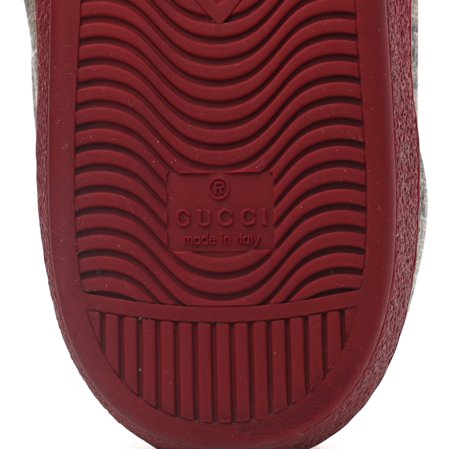 Gucci GG Supreme Monogram Ayers Web Mens New Ace Sneakers 10.5 Beige Red 7 of 8