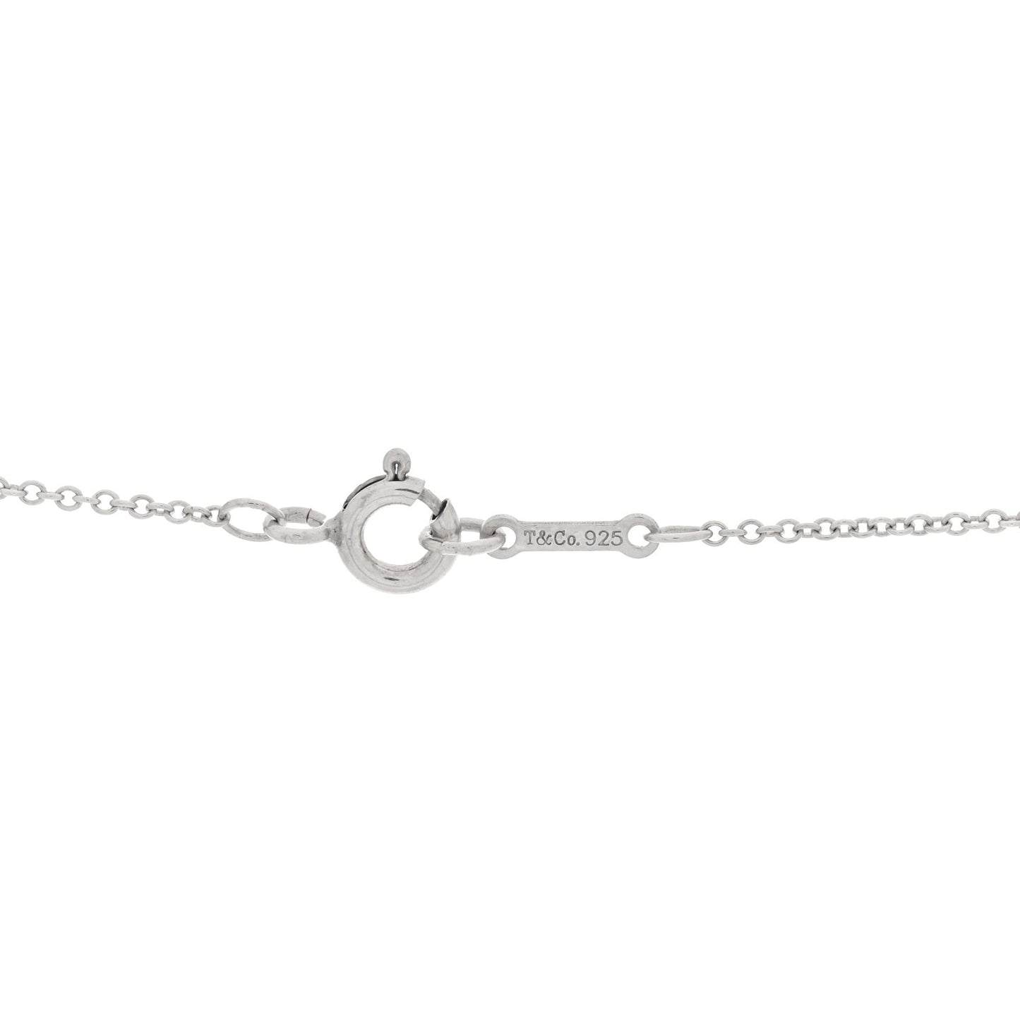 Sterling Diamond Paloma Picasso Flower Heart Pendant Necklace