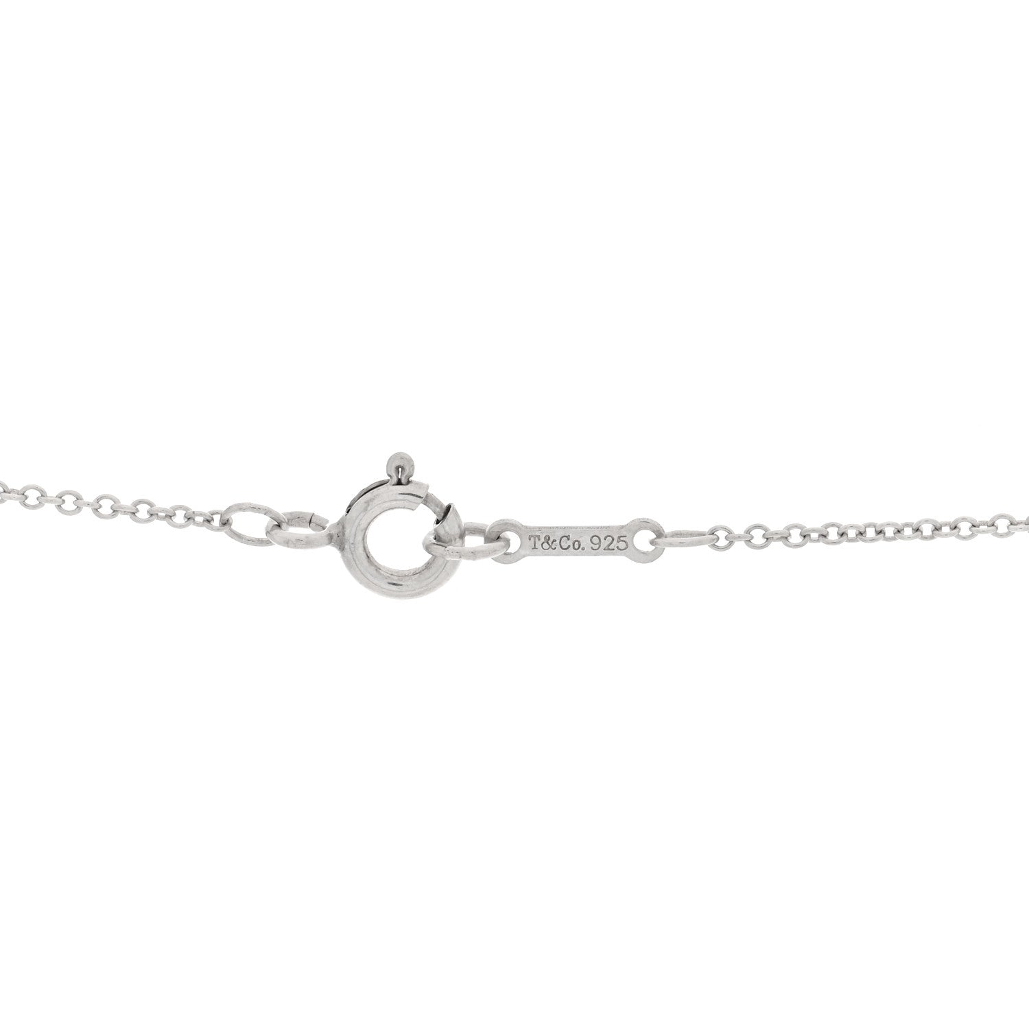 Tiffany Sterling Diamond Paloma Picasso Flower Heart Pendant Necklace 4 of 4