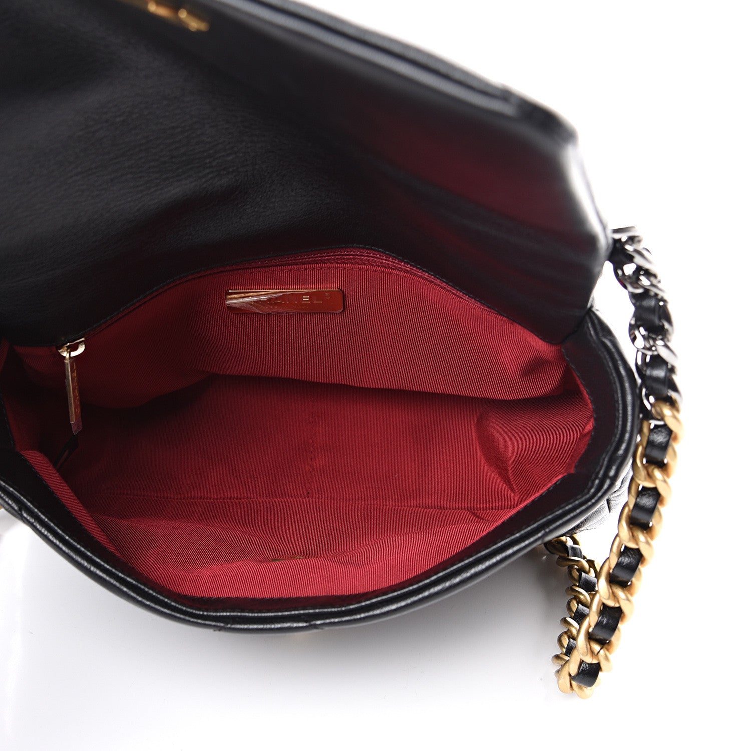 Chanel Goatskin Quilted Medium 19 Flap Black 4 of 10