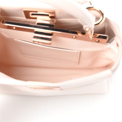Fendi Nappa Mini Peekaboo Iconic Satchel Egg Shell 5 of 9
