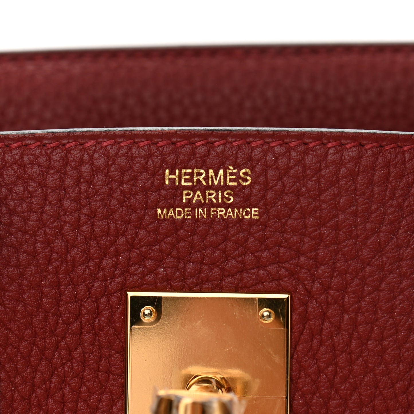 Taurillon Clemence Birkin 30 Rouge H