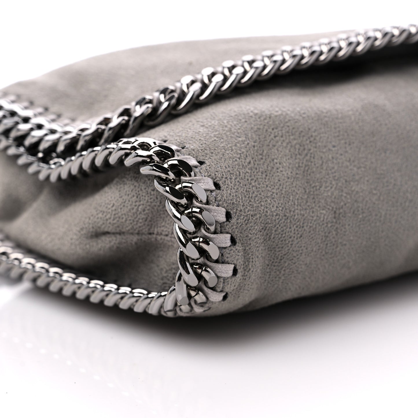 Shaggy Deer Falabella Crossbody Clutch Light Grey