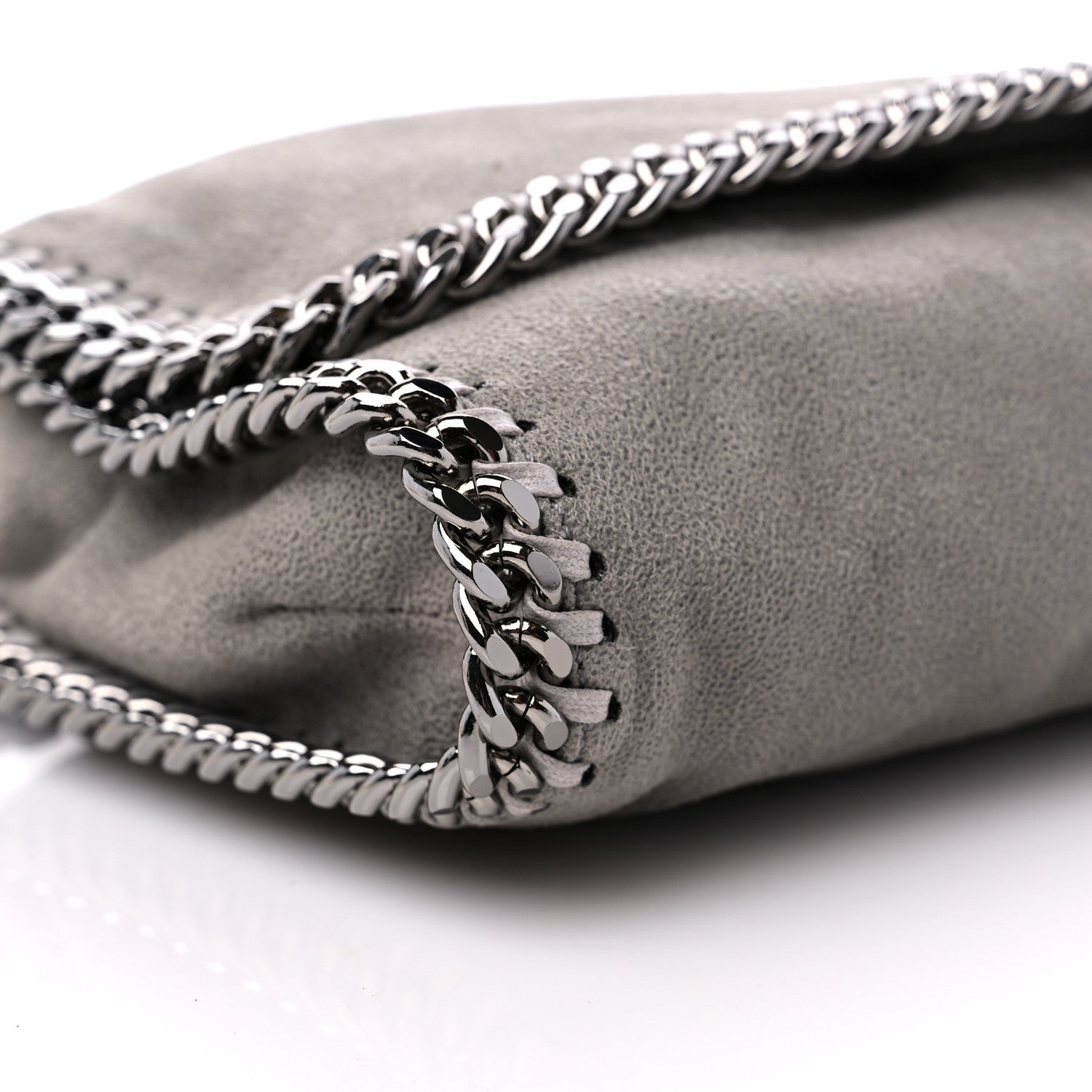 Stella McCartney Shaggy Deer Falabella Crossbody Clutch Light Grey 7 of 10
