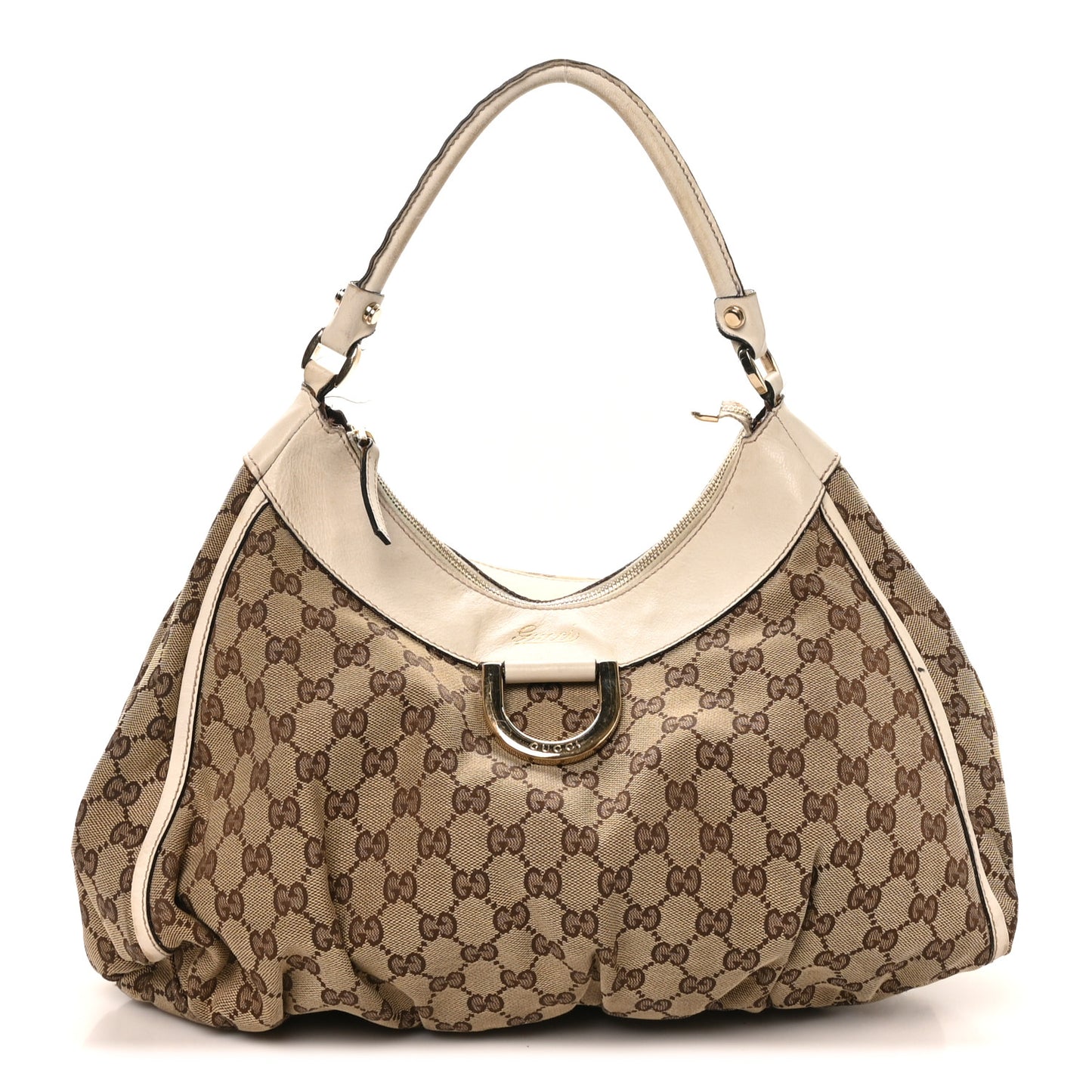 Monogram Large D Gold Hobo Off White