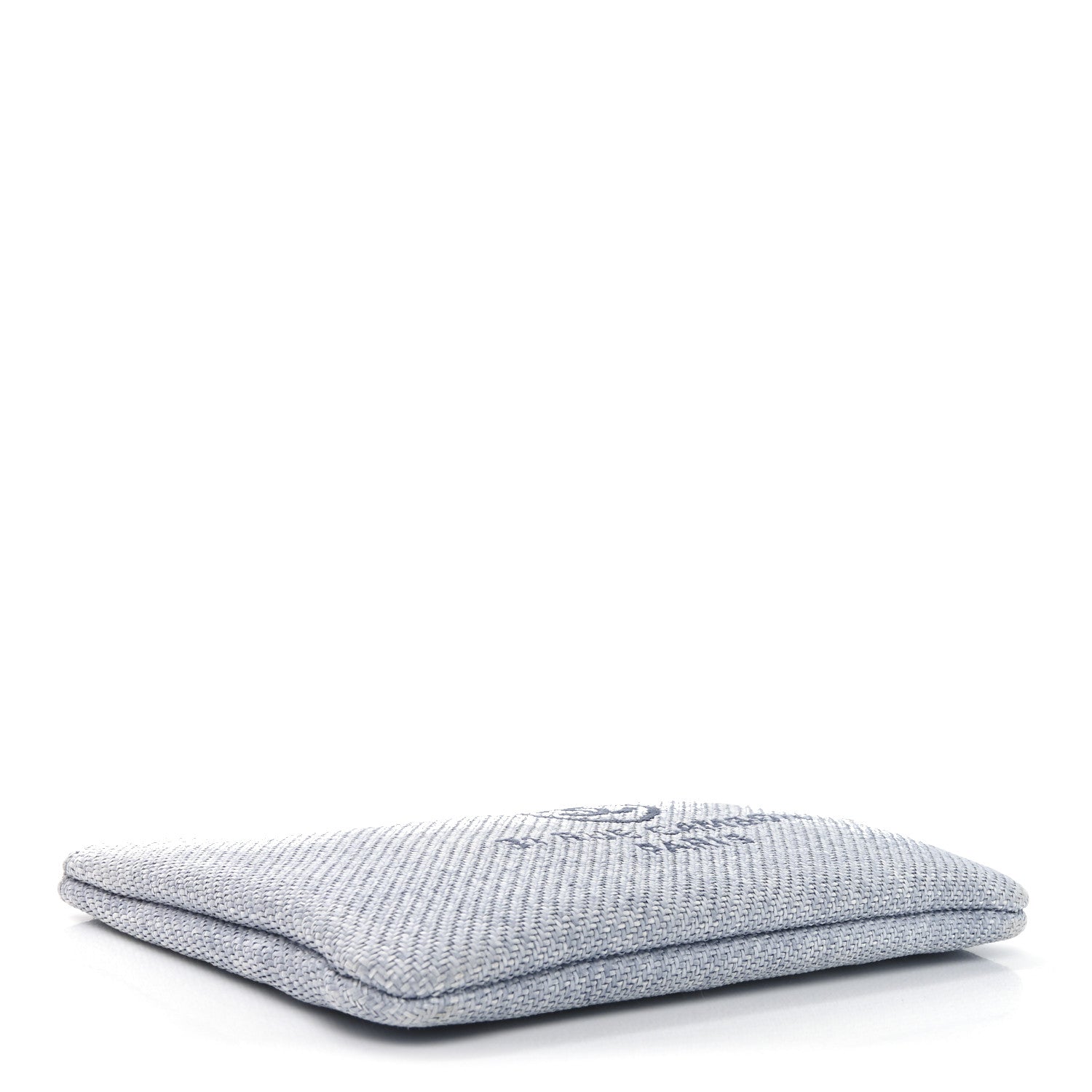 Chanel Canvas Medium Deauville Pouch Blue 4 of 7