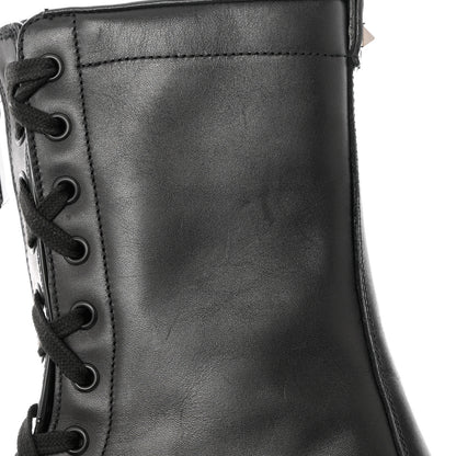 Valentino Garavani Calfskin XCombat 20/40mm Boots 38.5 Black 9 of 10