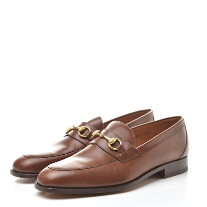Gucci Calfskin Mens Horsebit Loafers 42.5 Brown 3 of 10