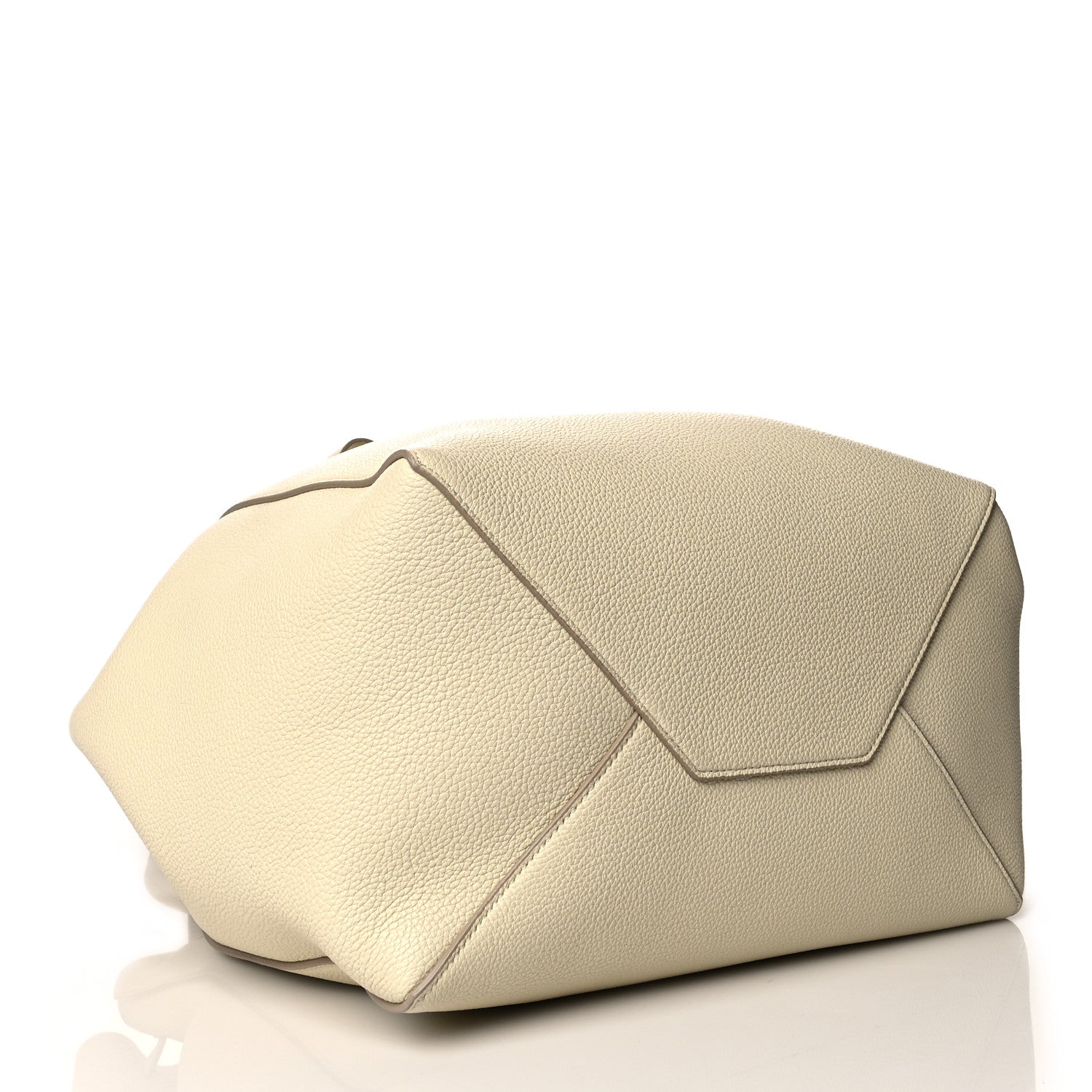 Celine Soft Grained Calfskin Small Belt Cabas Phantom Chalk 4 of 9