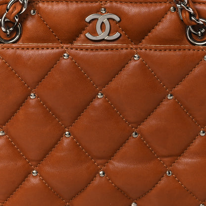 Chanel Calfskin Quilted Tote Brown 6 of 9