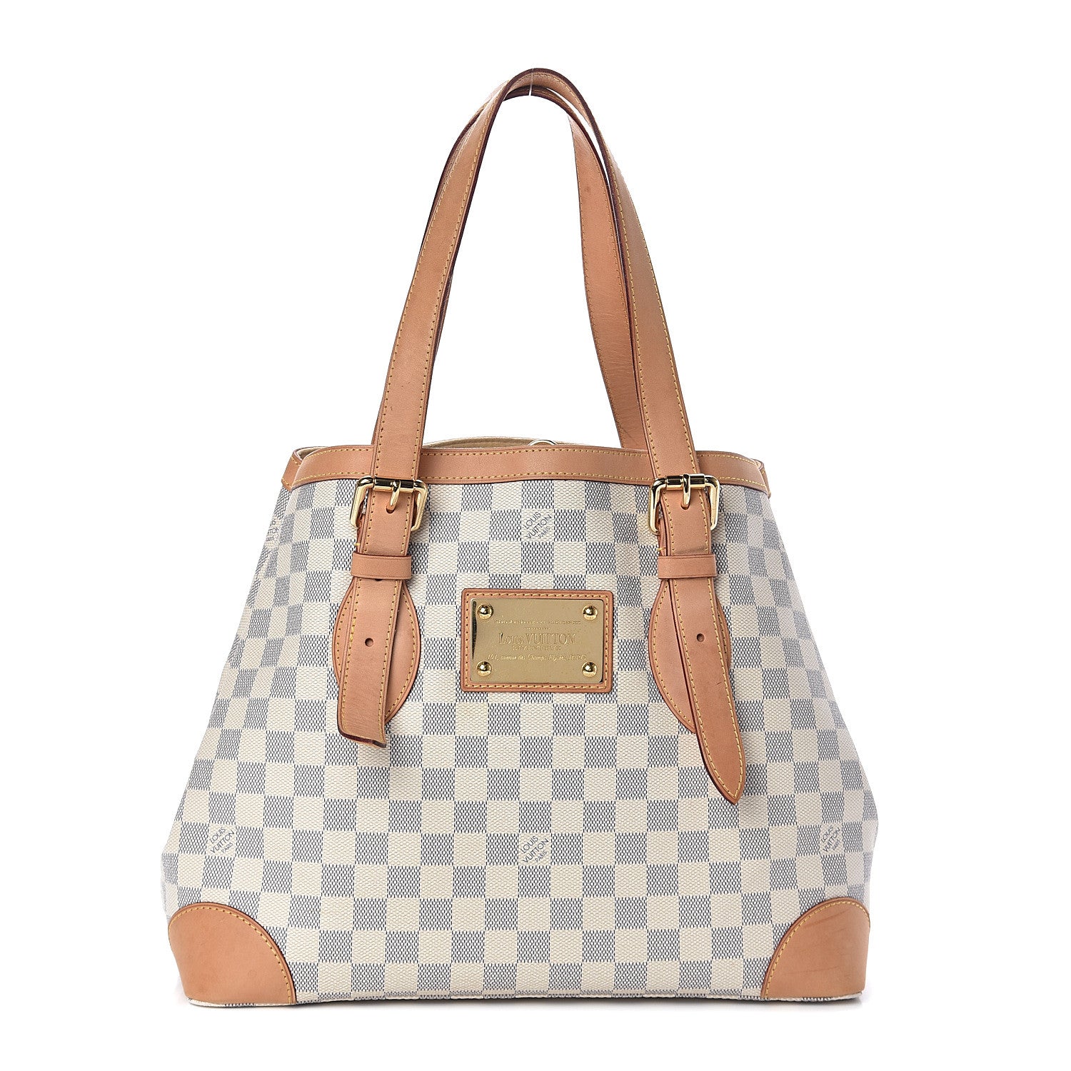 Louis Vuitton Damier Azur Hampstead MM 1 of 8