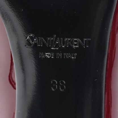 Saint Laurent Vernice Seta Soft Norma 90 Pumps 38 Grenat 7 of 10