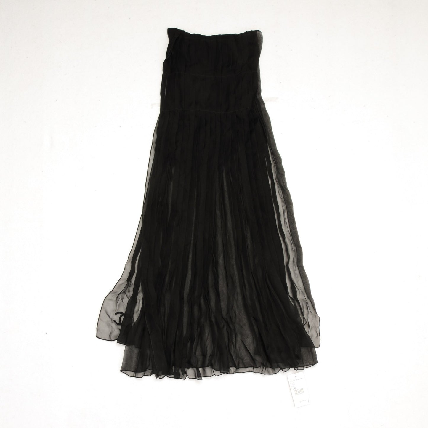 Silk CC Scarf Black