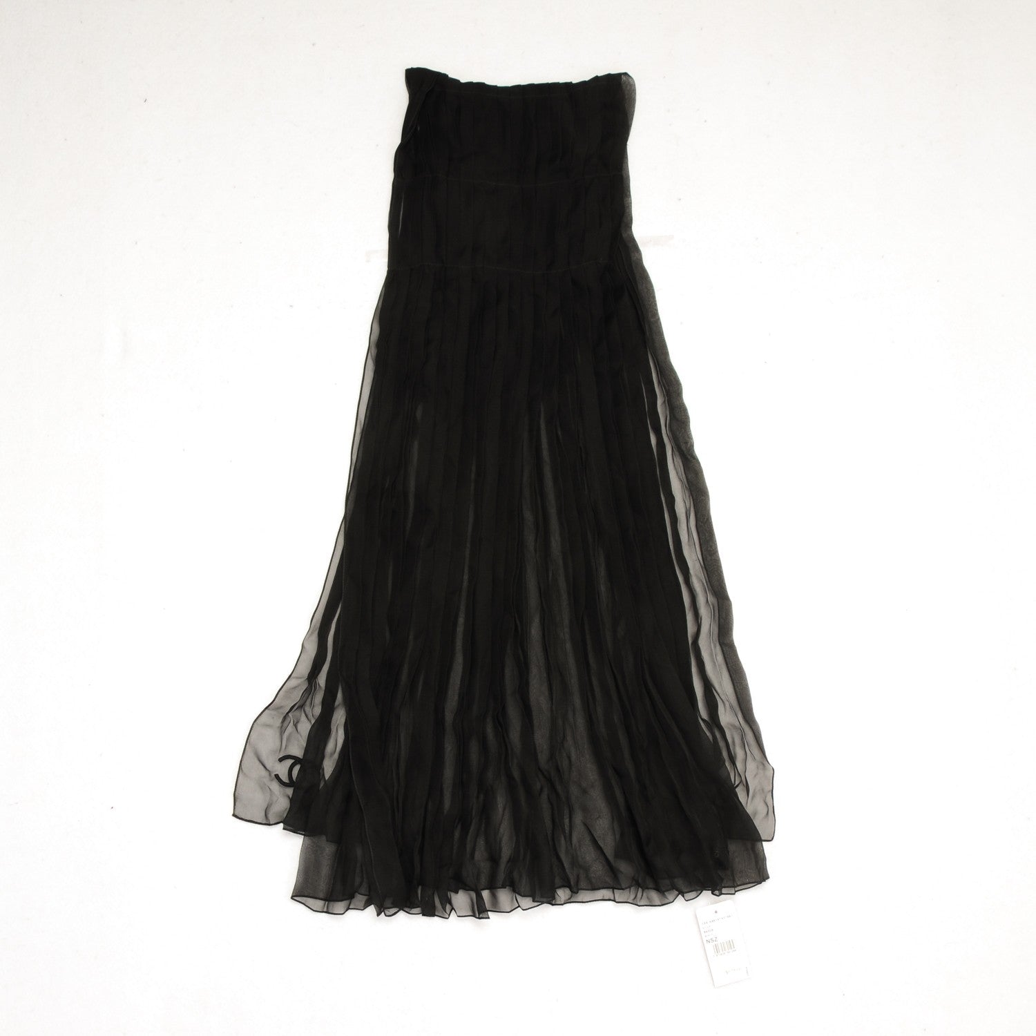 Chanel Silk CC Scarf Black 4 of 7