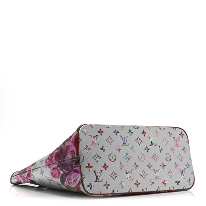 Louis Vuitton Metallic Monogram LV Garden Neverfull MM  Silver 5 of 10