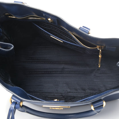 Prada Saffiano Lux Large Tote Bluette 4 of 9