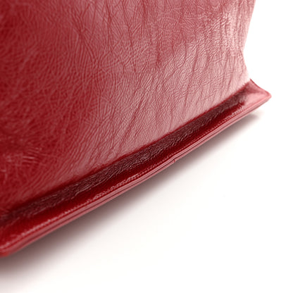 Chanel Shiny Aged Calfskin Shopping Bag Red 15 of 15