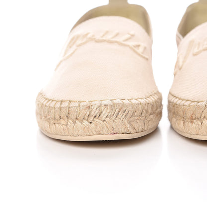 Louis Vuitton Canvas Waterfall Espadrille Flats 39.5 Ecru 6 of 12