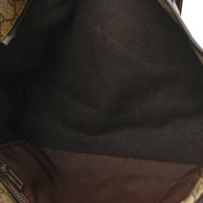 Gucci GG Supreme Monogram Medium Zippered Shopping Tote Dark Brown 7 of 11
