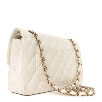 Chanel Caviar Quilted Small Double Flap White 2 of 10