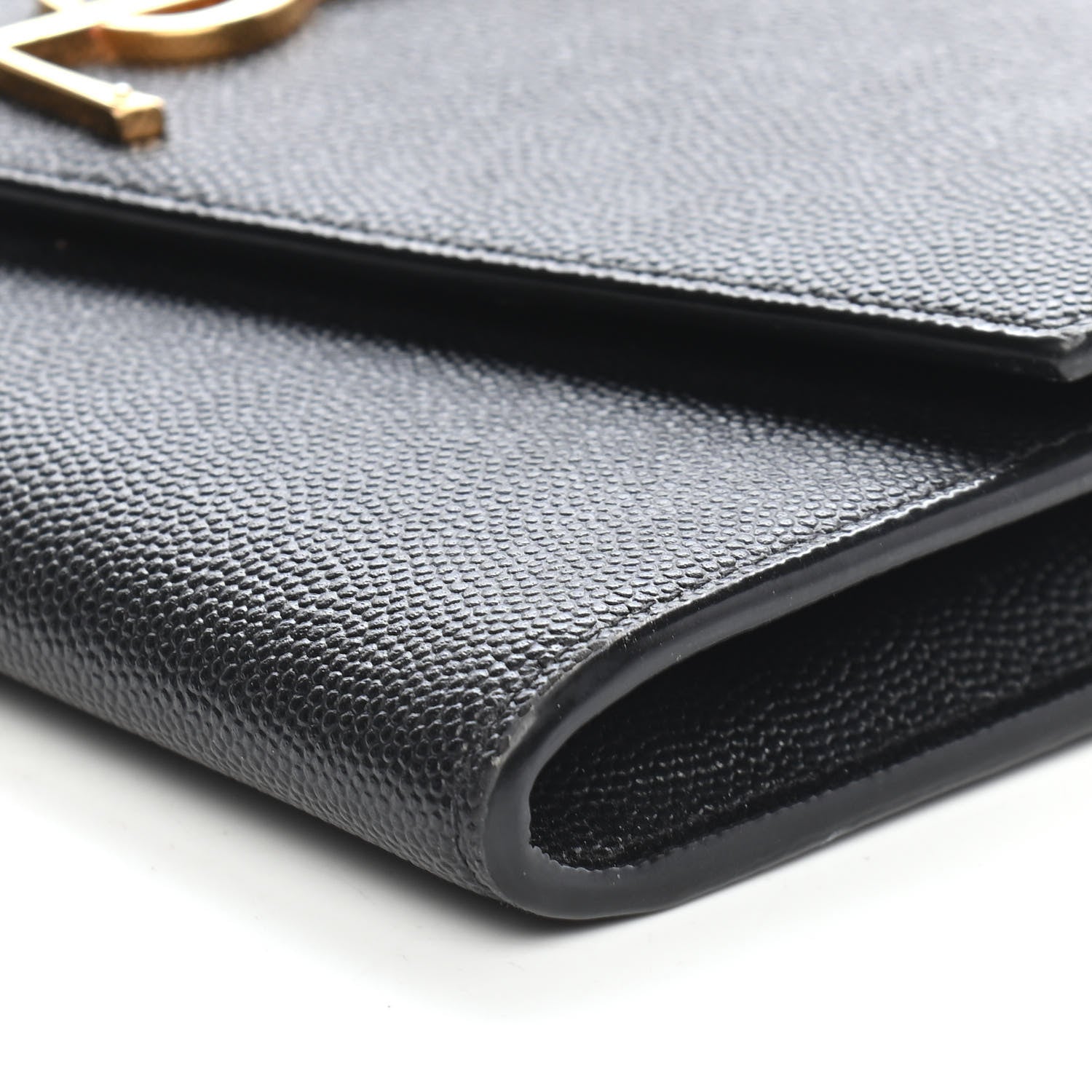 Saint Laurent Grain De Poudre Uptown Chain Wallet Black 6 of 9
