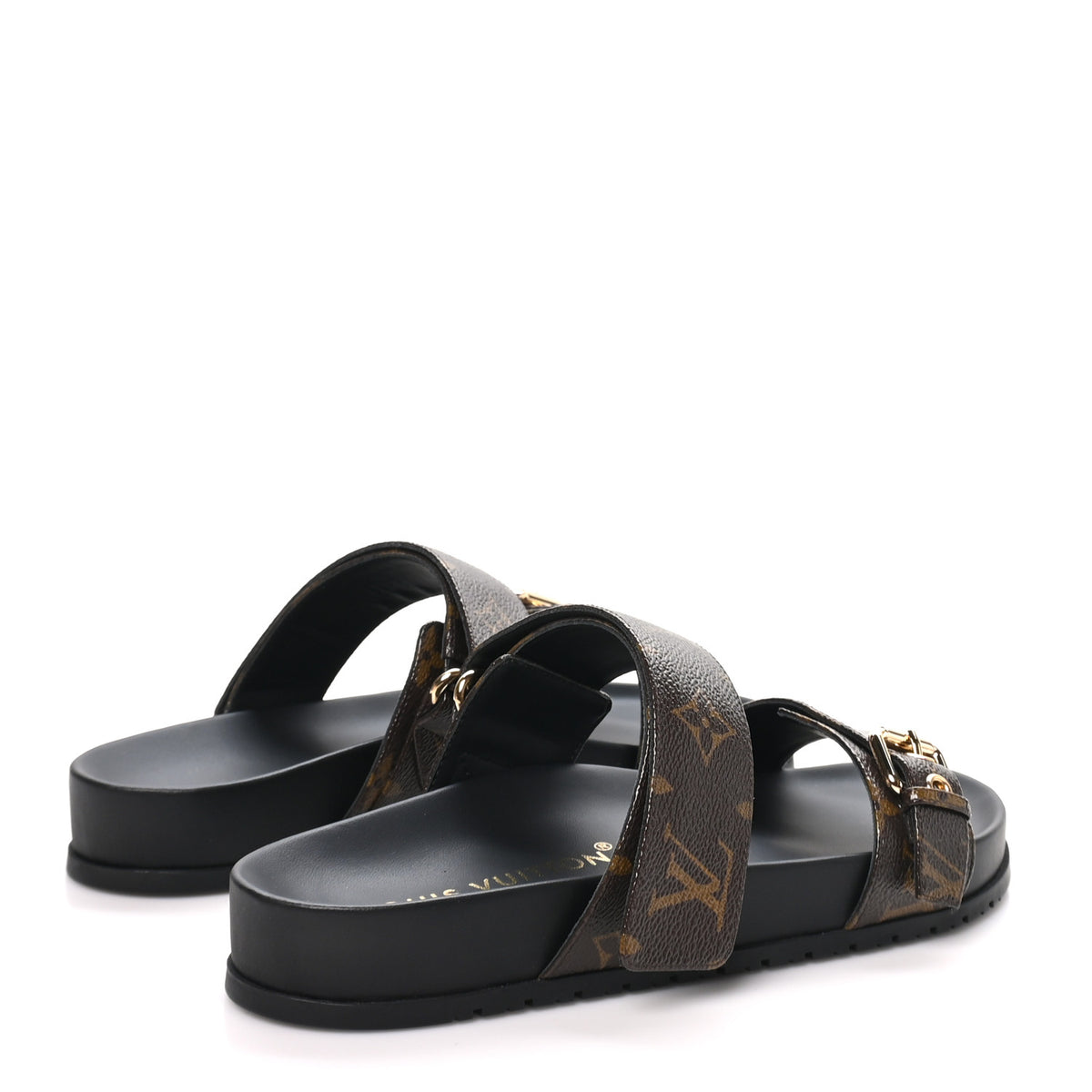 Monogram Bom Dia Mule Sandals 40 Black