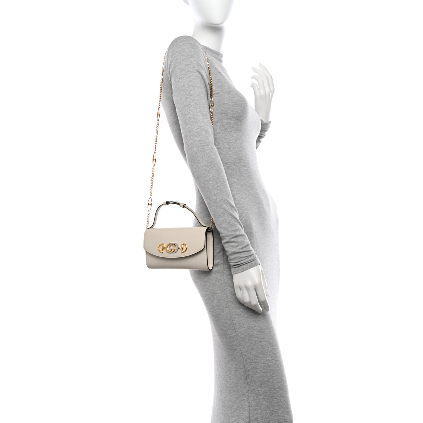 Smooth Calfskin Mini Zumi Shoulder Bag White