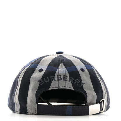 Burberry Technical Cotton Check Baseball Cap L Blue Grey 6 of 9