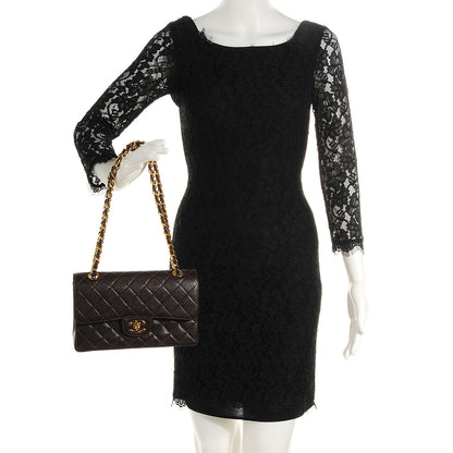 Chanel Caviar Quilted Small Double Flap Dark Brown 2 of 8