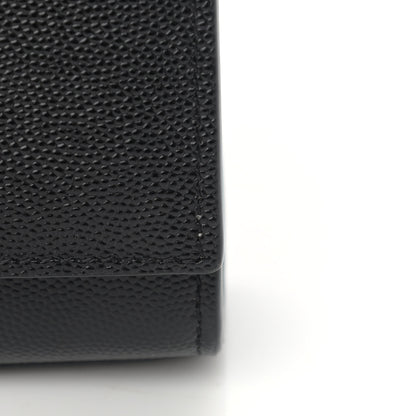 Saint Laurent Grain De Poudre Small Monogram Kate Satchel Black 11 of 12
