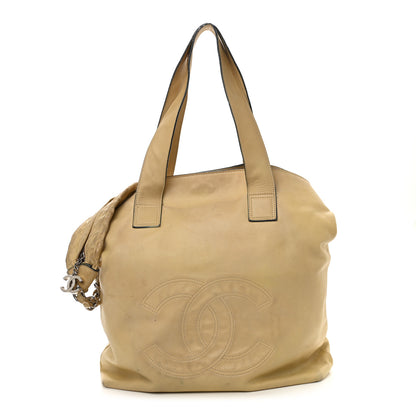 Chanel Lambskin Edgy Tote Beige 1 of 18