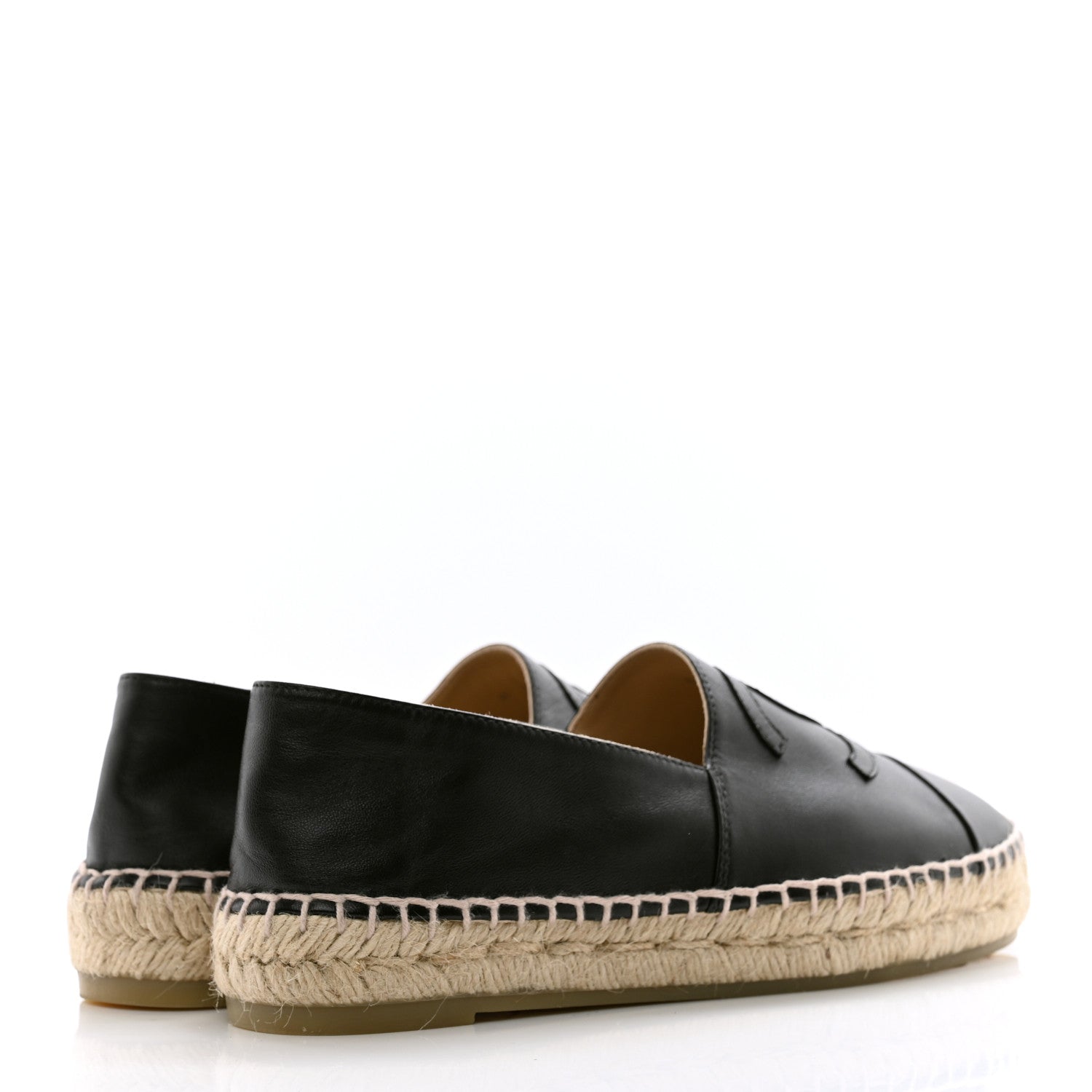 Chanel Lambskin CC Espadrilles 35 Black 4 of 8